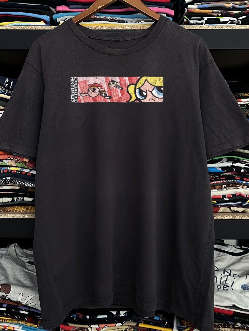 90s Powerpuff Girls Black Tee